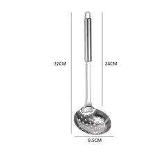 GENERICO - Cucharon Espumador 32cm Utensilio De Cocina Acero Inoxidable