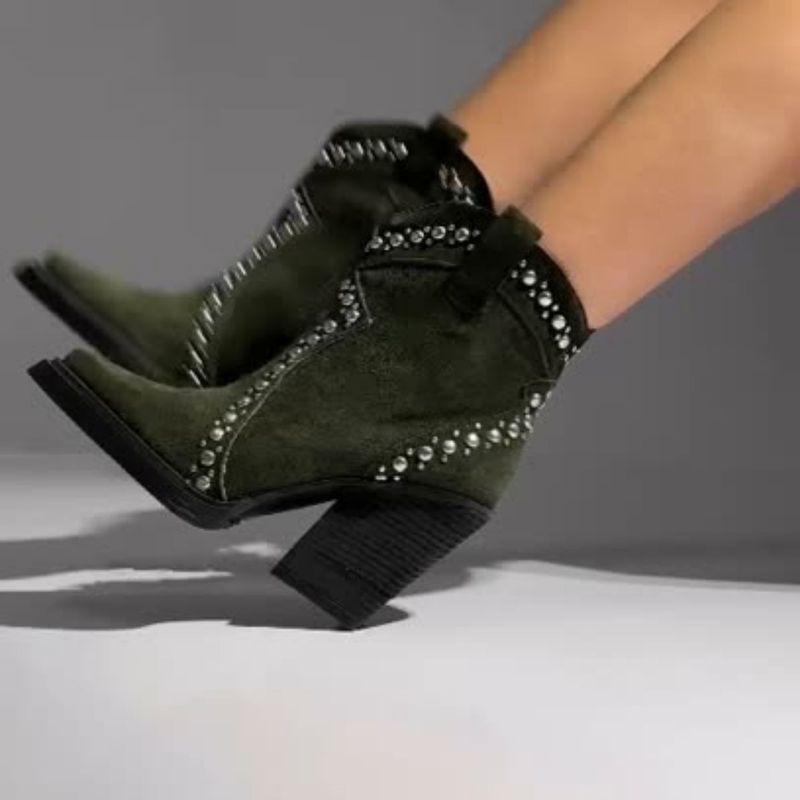 ANNY OUTFITS - Bota Greed Gamuza Olive