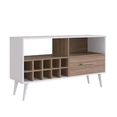 DF HOME - Rack Bar Arrimo Blanco Castaño Emovell B107087
