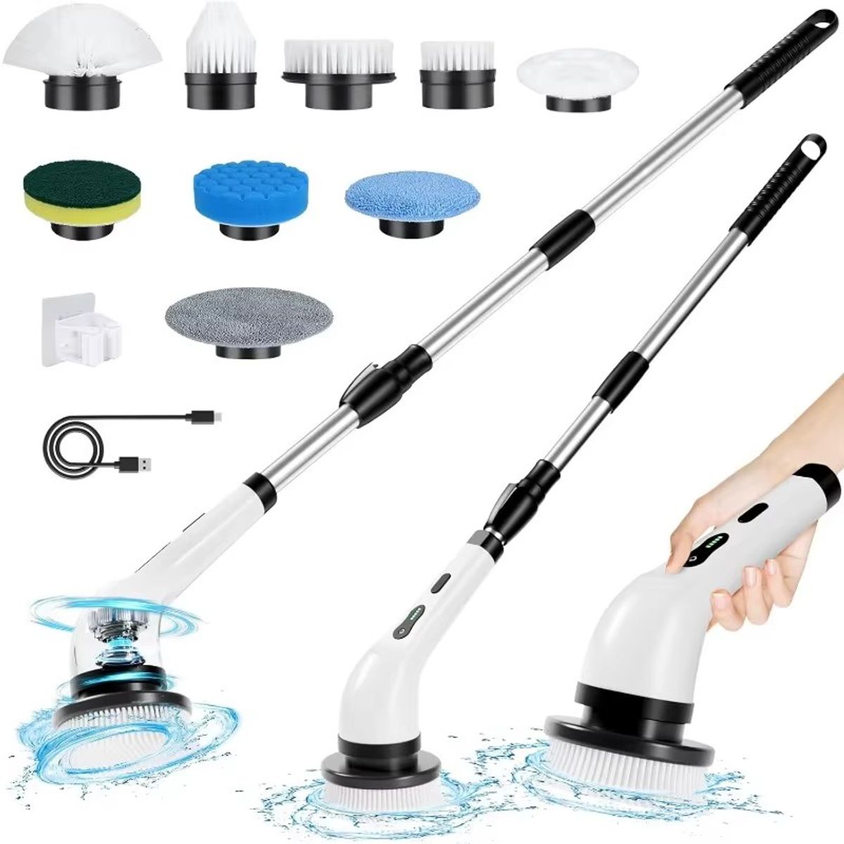 MOVI - CEPILLO DE LIMPIEZA INALÁMBRICO 9 EN 1 nRECARGABLE