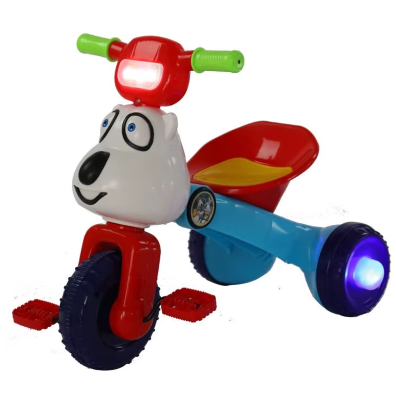 GENERICO - Triciclo Plegable Musical con Luces “Perro”