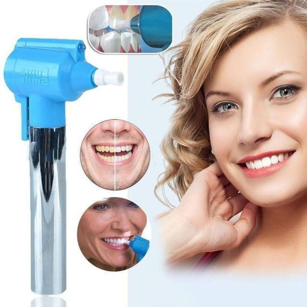 MOVI - Blanqueador Dental Luma Smile con 5 Gomas Limpiadoras