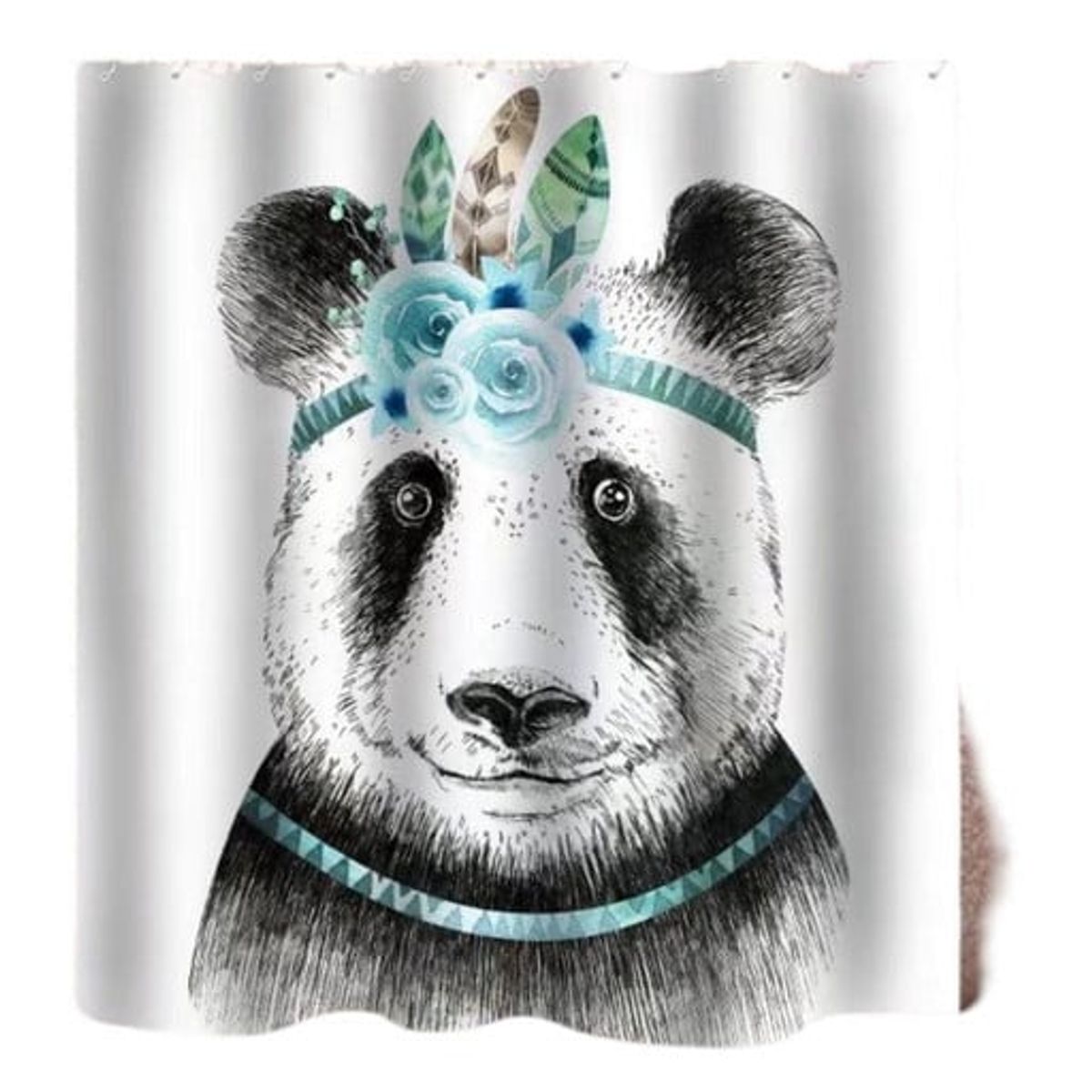 GENERICO - CORTINA DE BAÑO MAS FORRO DE DUCHA IMPERMEABLE