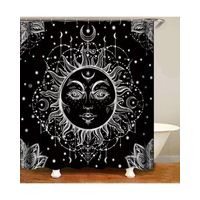 CORTINA DE BAÑO MAS FORRO DE DUCHA IMPERMEABLE