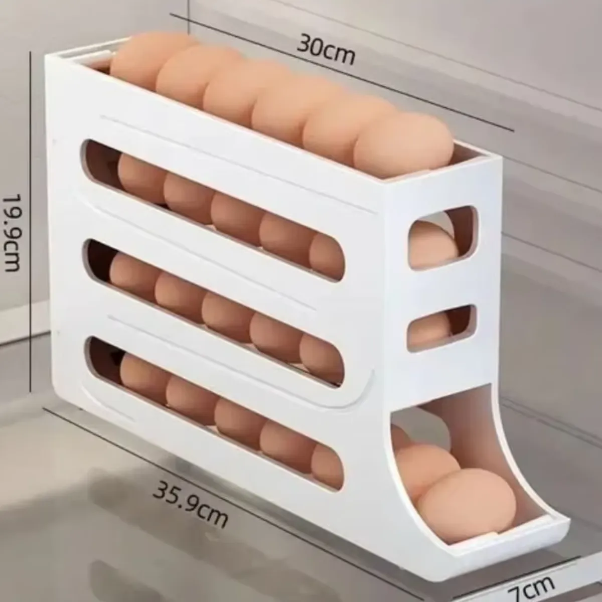 GENERICO - Dispensador De Huevos Para Refrigerador Organizador Huevera