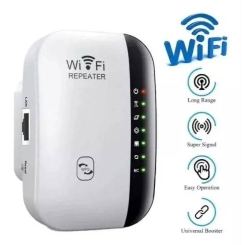 GENERICO - Amplificador Repetidor WiFi 300Mbps Universal LAN