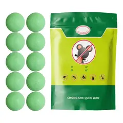 GENERICO - 10 Bolas Repelentes Ratones Olor A Menta Mata Ratones