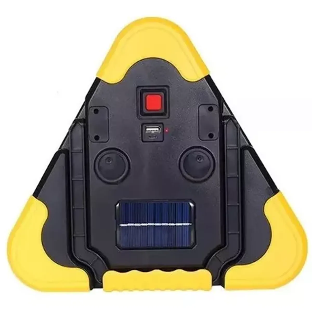 MOVI - Triángulo de Emergencia LED con Carga Solar y USB  Luz Roja y Blanca