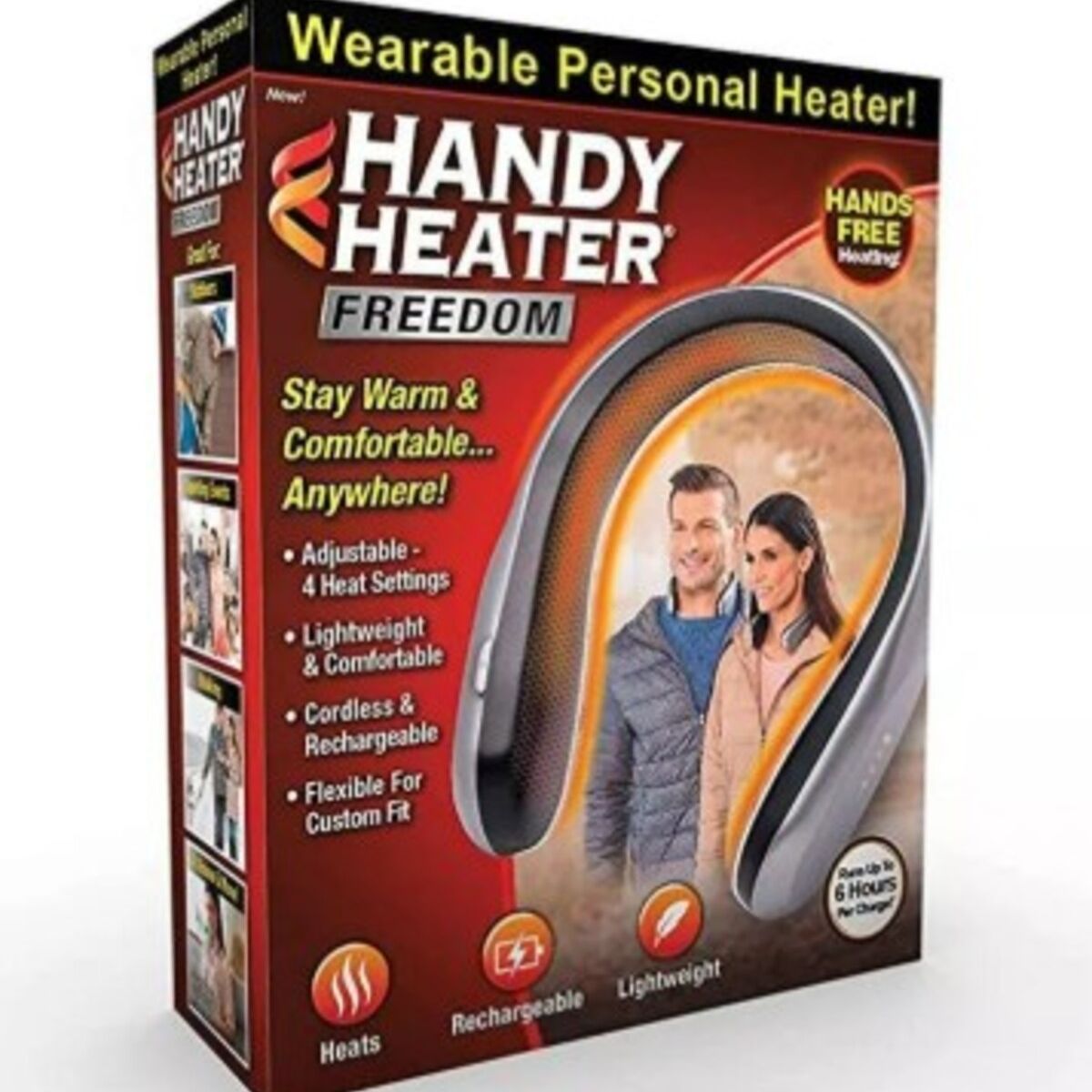 GENERICO - Calentador De Cuello Portátil 4 Niveles De Calor Recargable