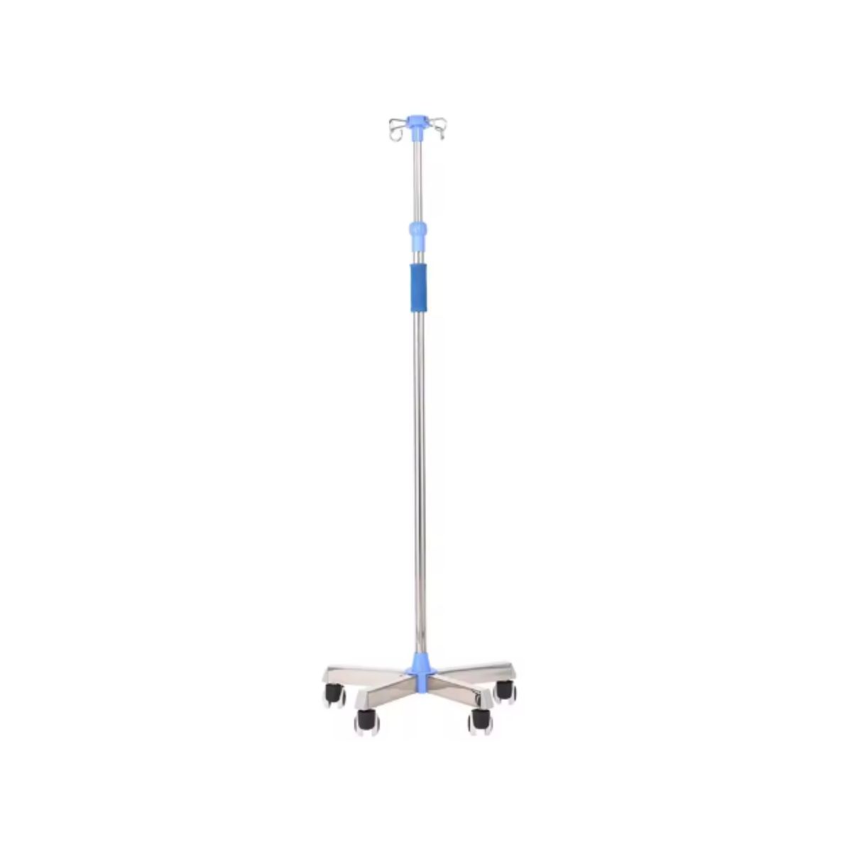 COSMETICAVAL - Porta Suero Con Ruedas Altura Ajustable Para 4 Bolsas