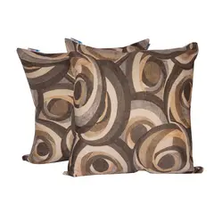 MASEL - Set 2 Cojines Lona Española Sonido 50X50 Gris