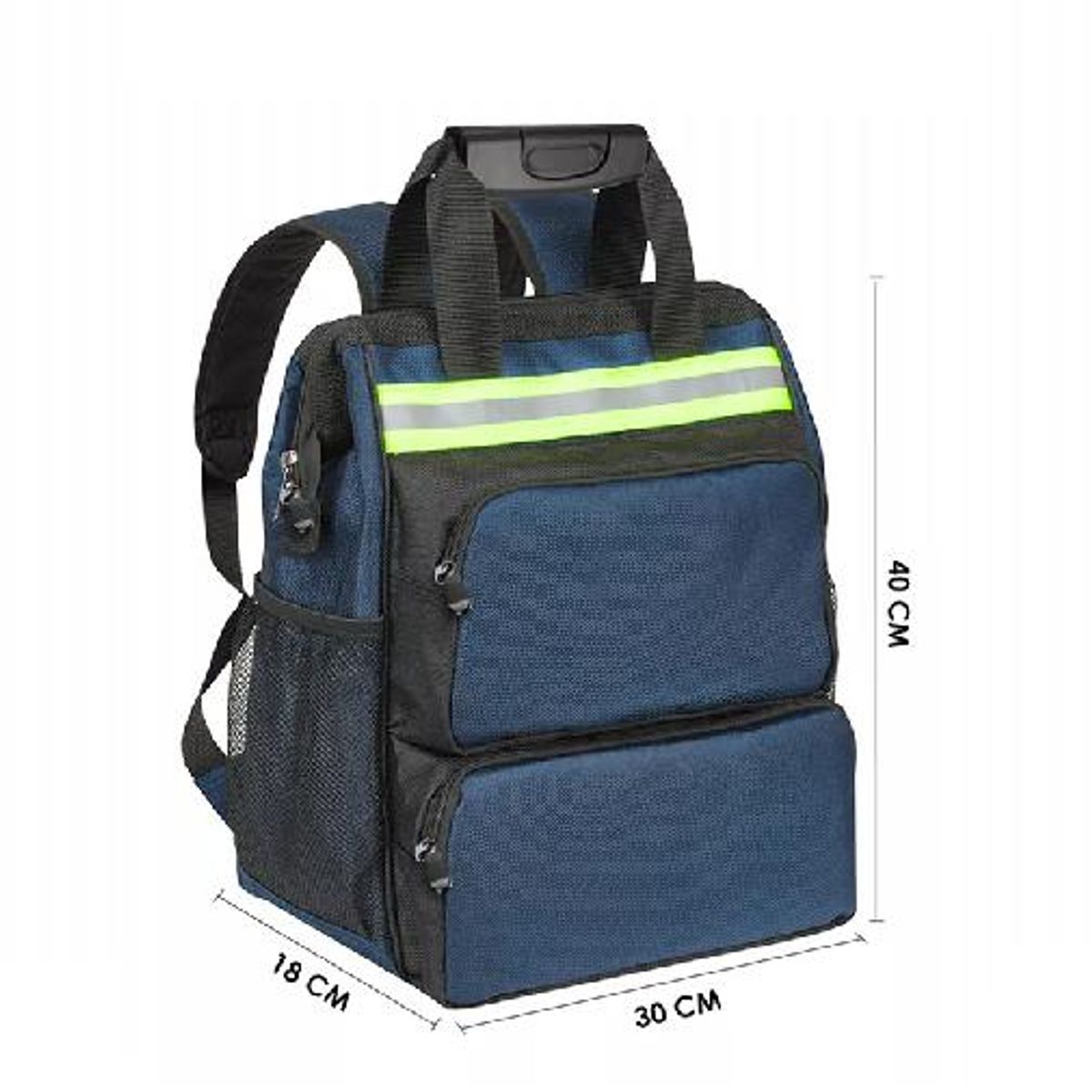 GENERICO - Mochila porta herramientas multifuncional para electricista color negro