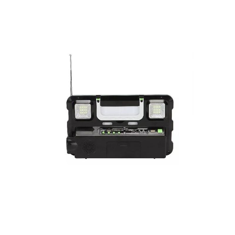 GENERICO - Kit solar emergencia camping ampolleta LED FM radio MP3