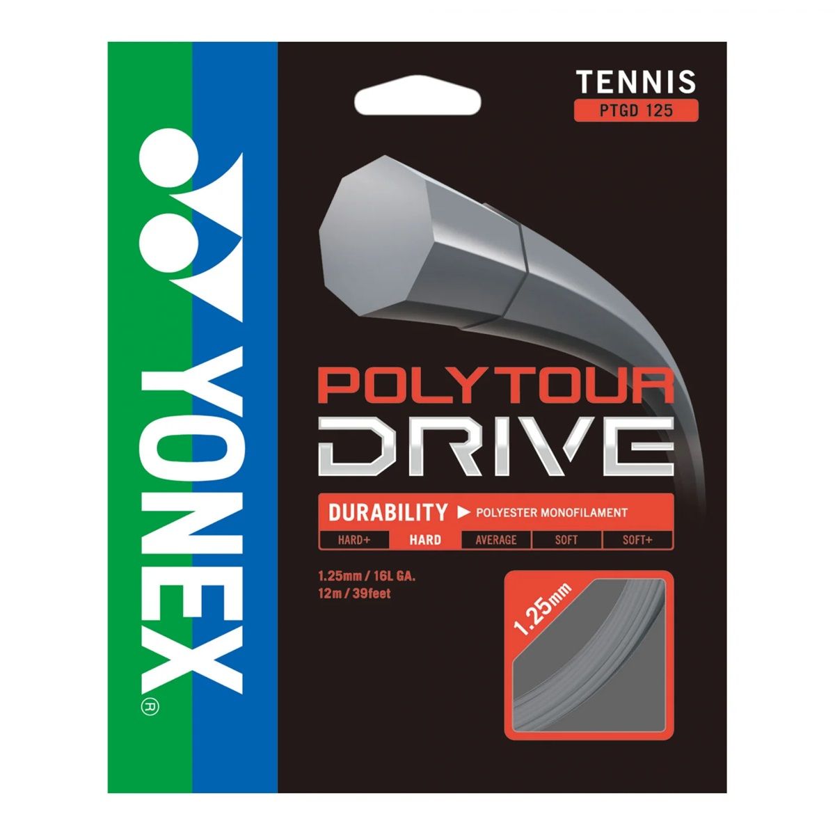 YONEX - Cuerda Yonex Poly Tour Drive 1.25 - 12m