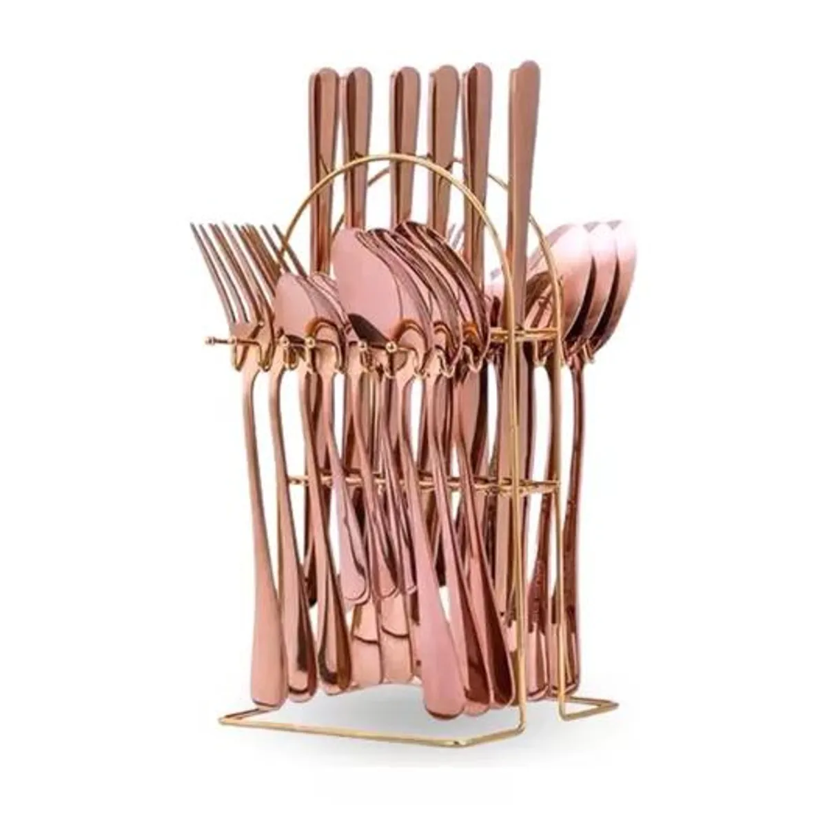 GENERICO - Cubiertos cuchilleria color cobre