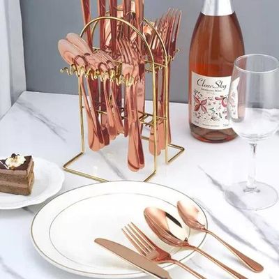 Imagen 2 del producto Cubiertos cuchilleria color cobre