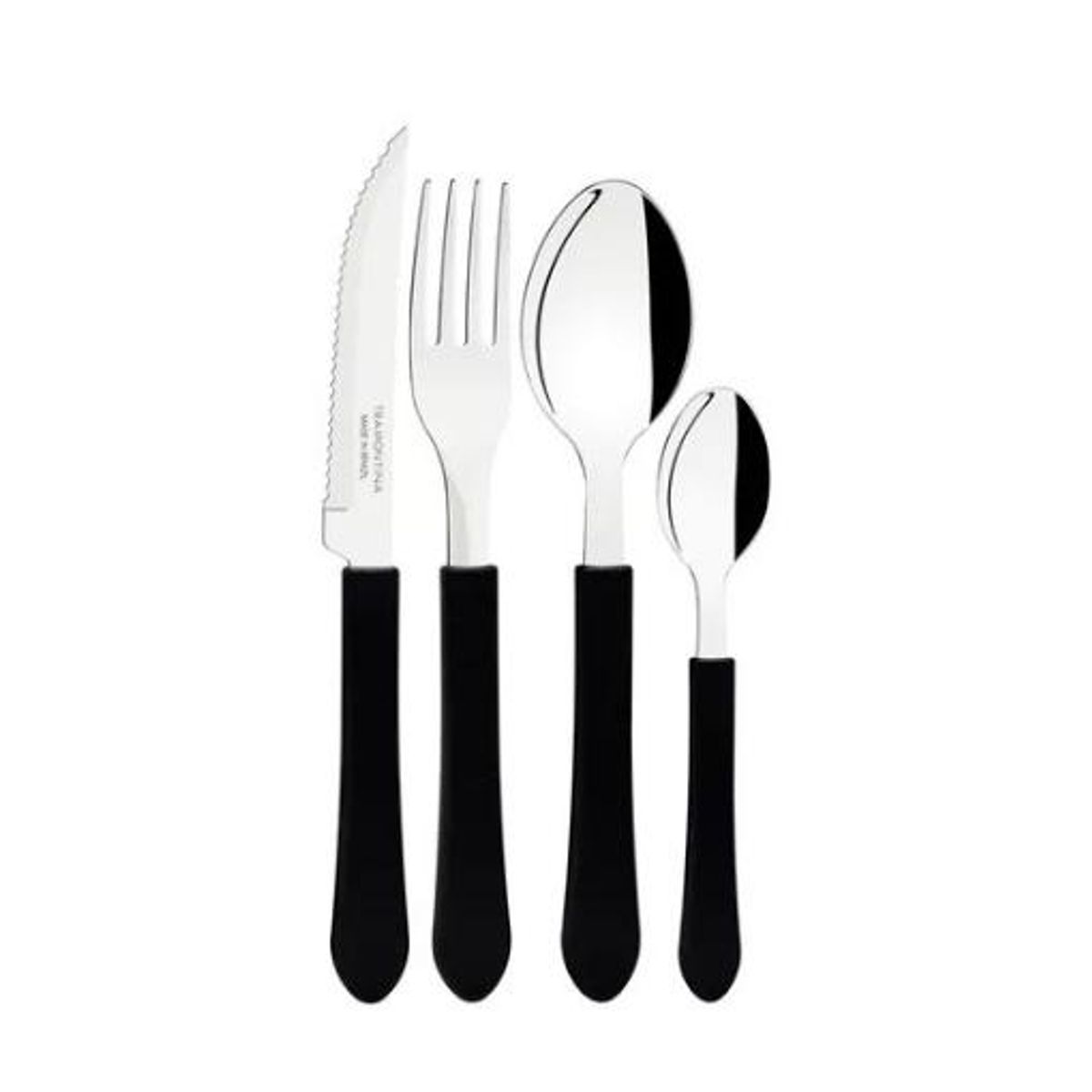 GENERICO - Cubiertos leme negro para cocina hogar