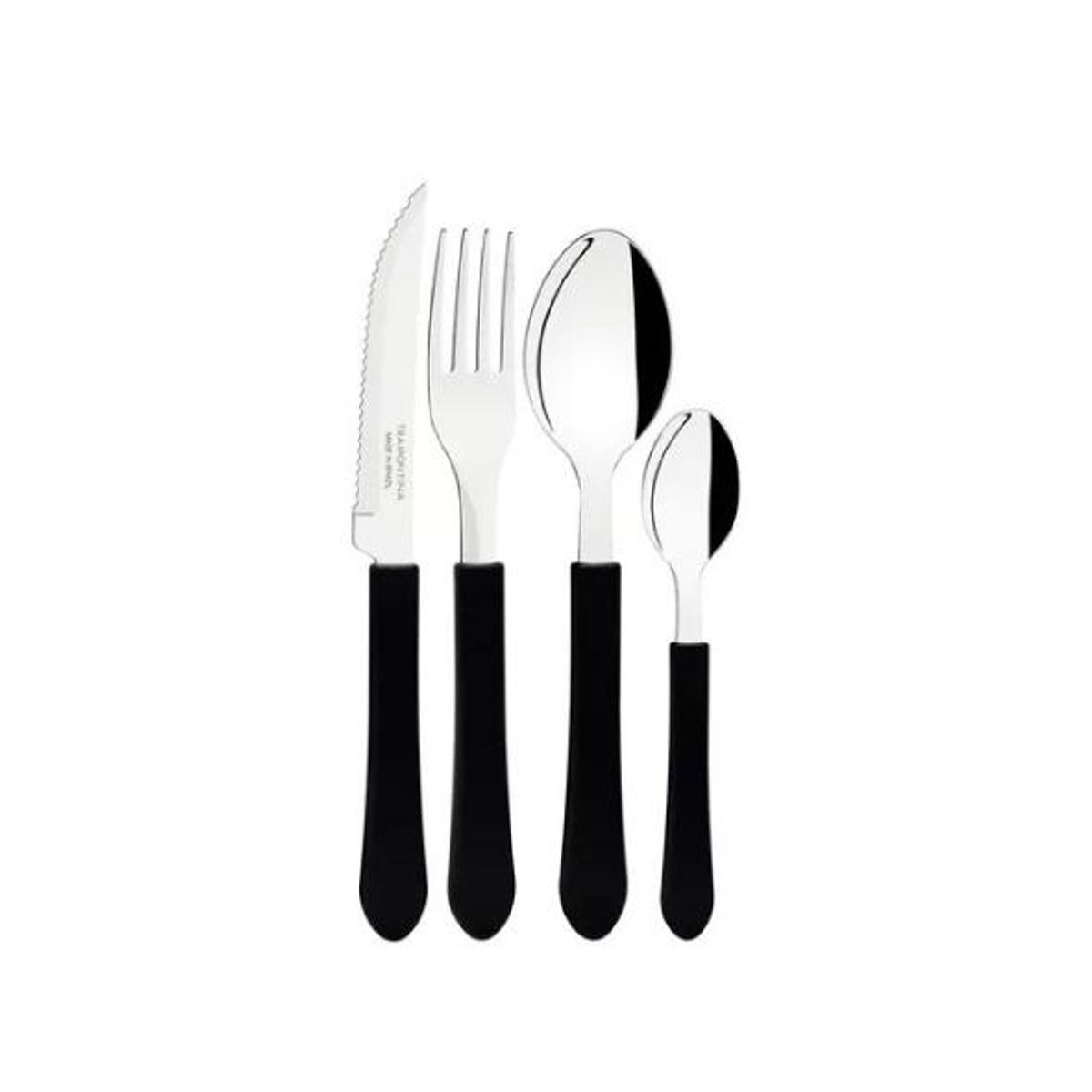 GENERICO - Cubiertos leme negro para cocina hogar