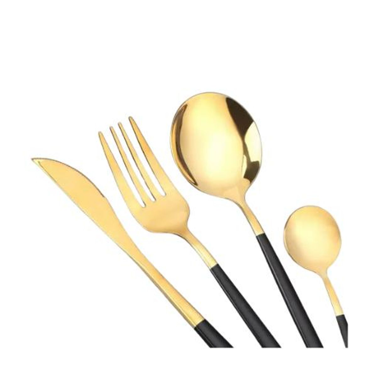 GENERICO - Cubiertos servicio completo negro