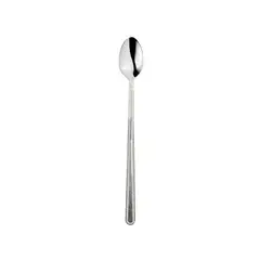 GENERICO - Cucharas largas café helado color plata