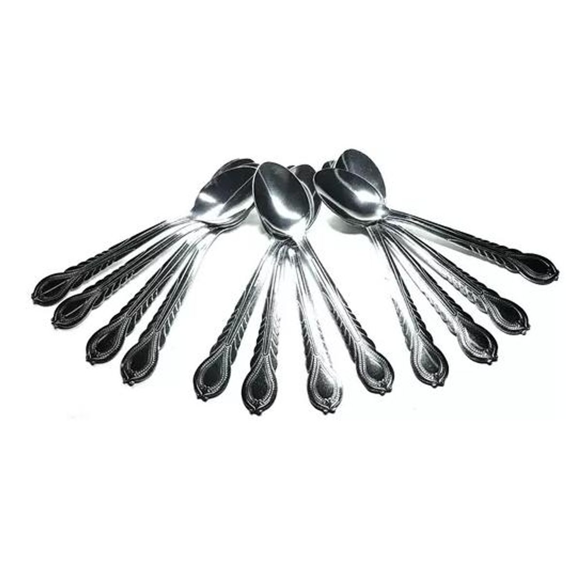 GENERICO - Cucharas té café postres inox color plata