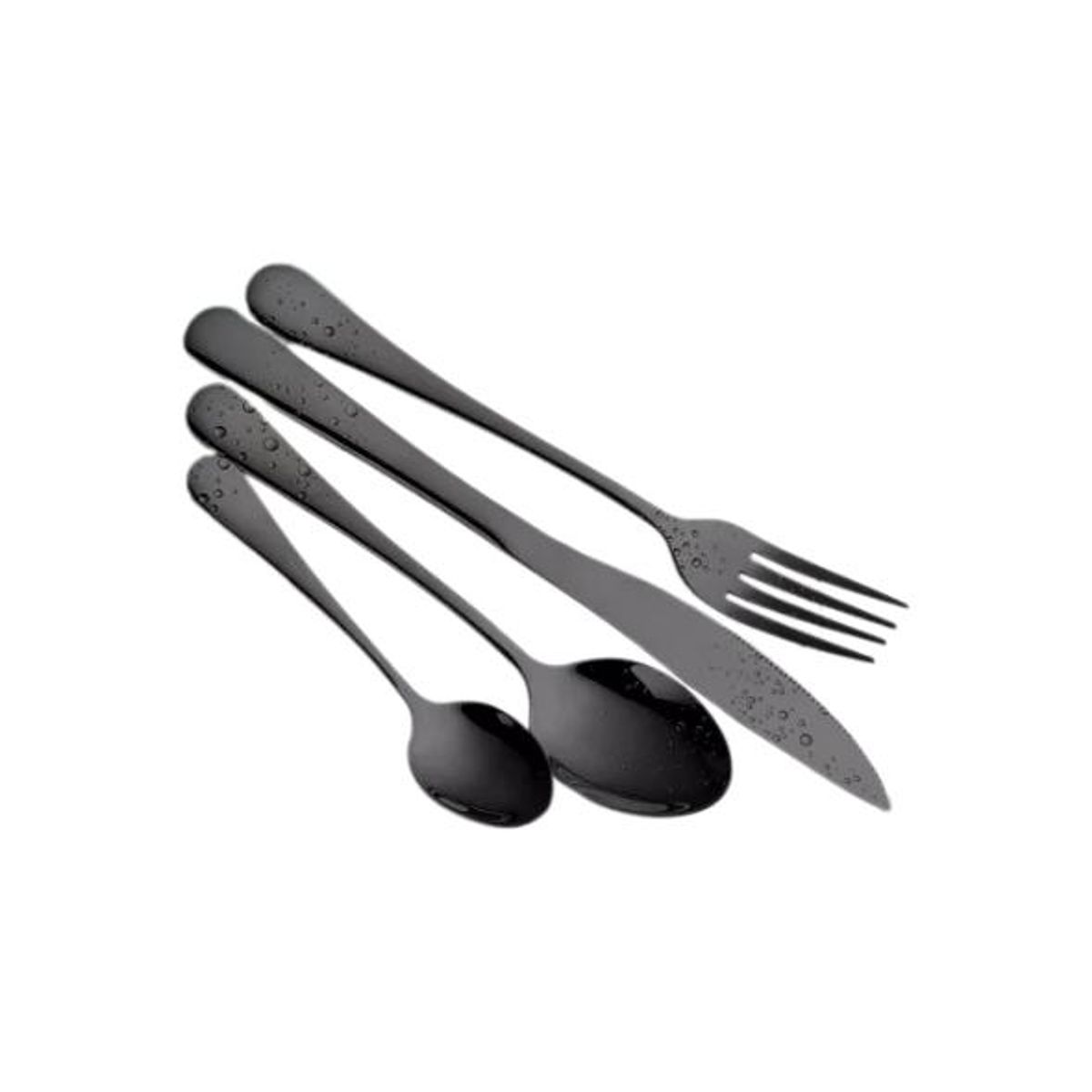 GENERICO - Cuchillería cubiertos lujo maleta negro