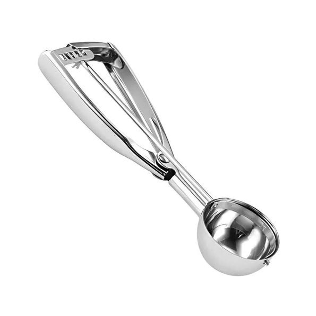 GENERICO - Cucharas helado bola color plata