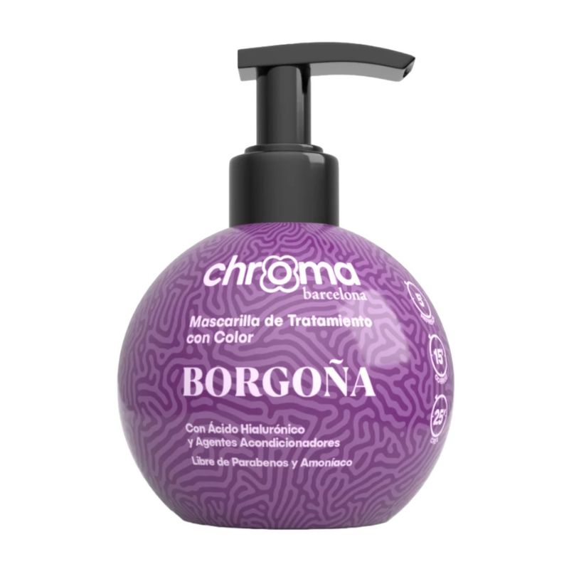 GENERICO - Chroma Barcelona Borgoña Mascarilla Con Color 250ml
