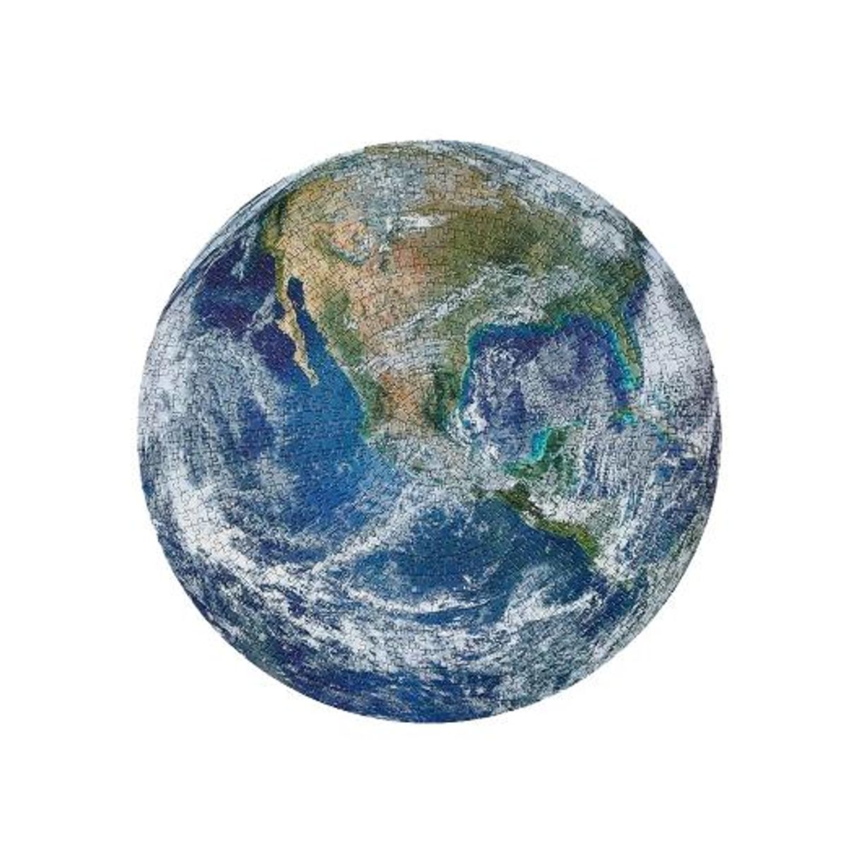 GENERICO - Puzzle rompecabezas redondo planeta azul