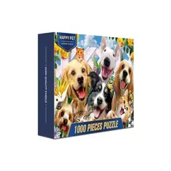 GENERICO - Rompecabezas x lindos perros multicolor