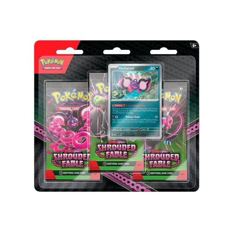 GENERICO - Pokemon blister pack espanol - shrouded fable pecharount neg