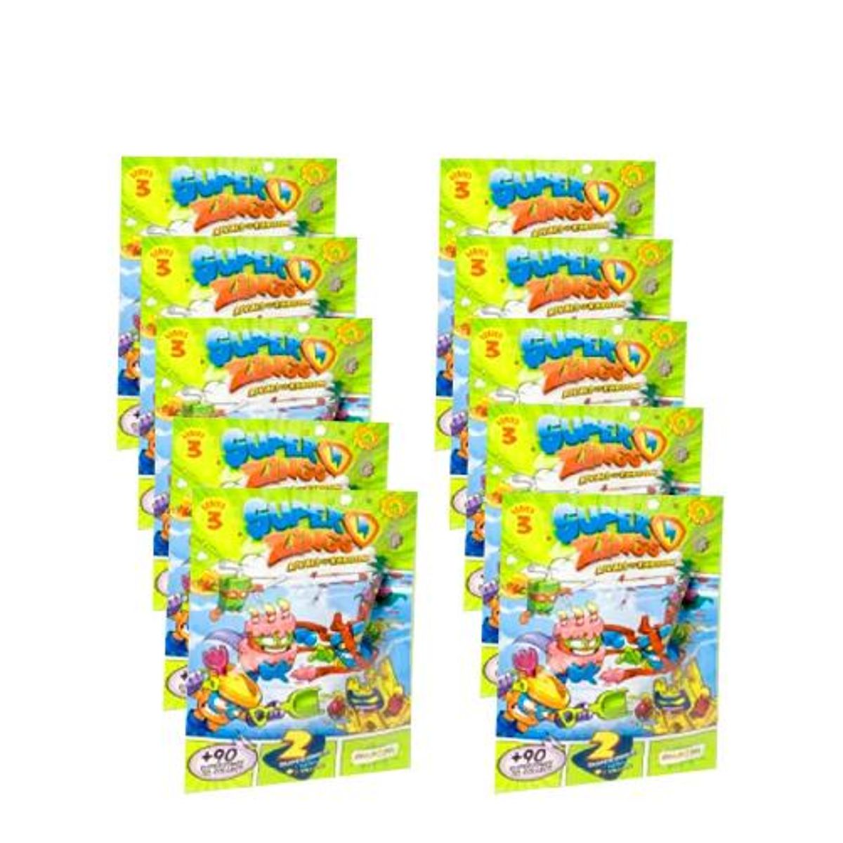 GENERICO - Superzings pack caja figuras coleccionables serie verde