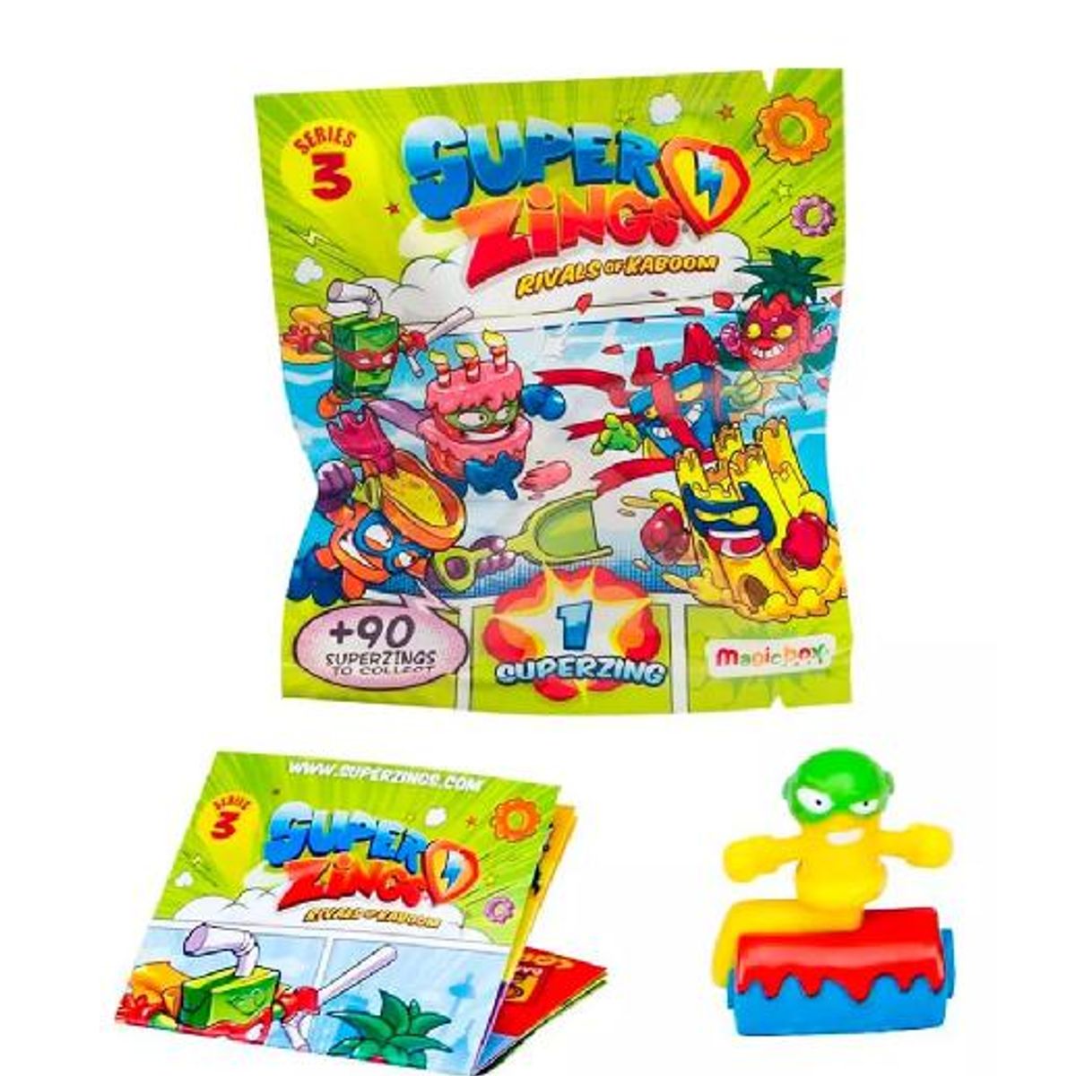 GENERICO - Superzings pack caja figuras coleccionables serie verde