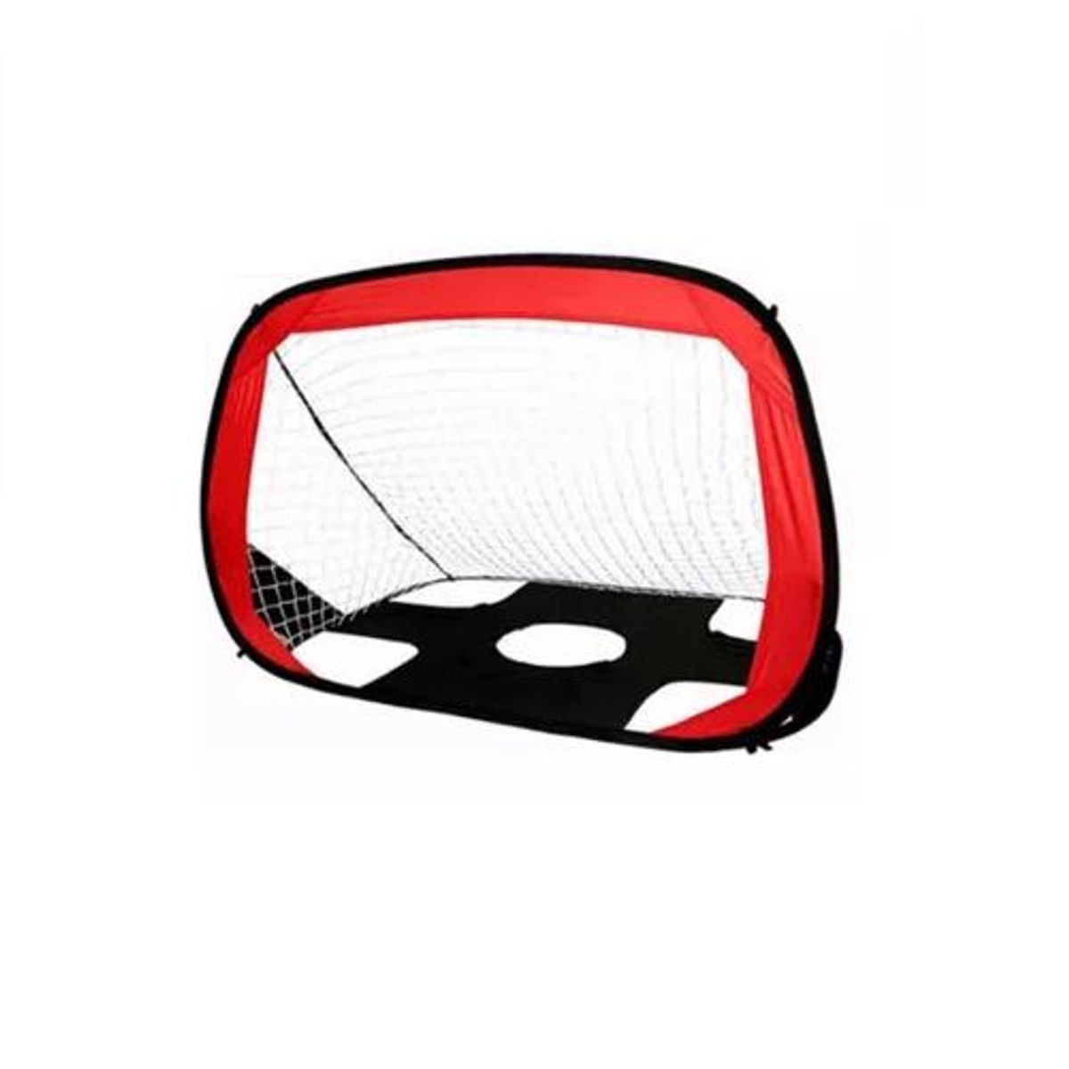 GENERICO - Portería arco de fútbol 5 tiros doble uso entrenamiento negro