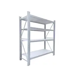 GENERICO - Estante Rack Metálico 400kg 150x50x200cm Blanco