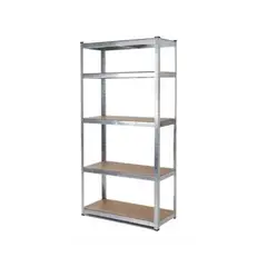 GENERICO - Estante Rack Metálico 180 x 90 x 40 Galvanizado Imsi Home Plateado