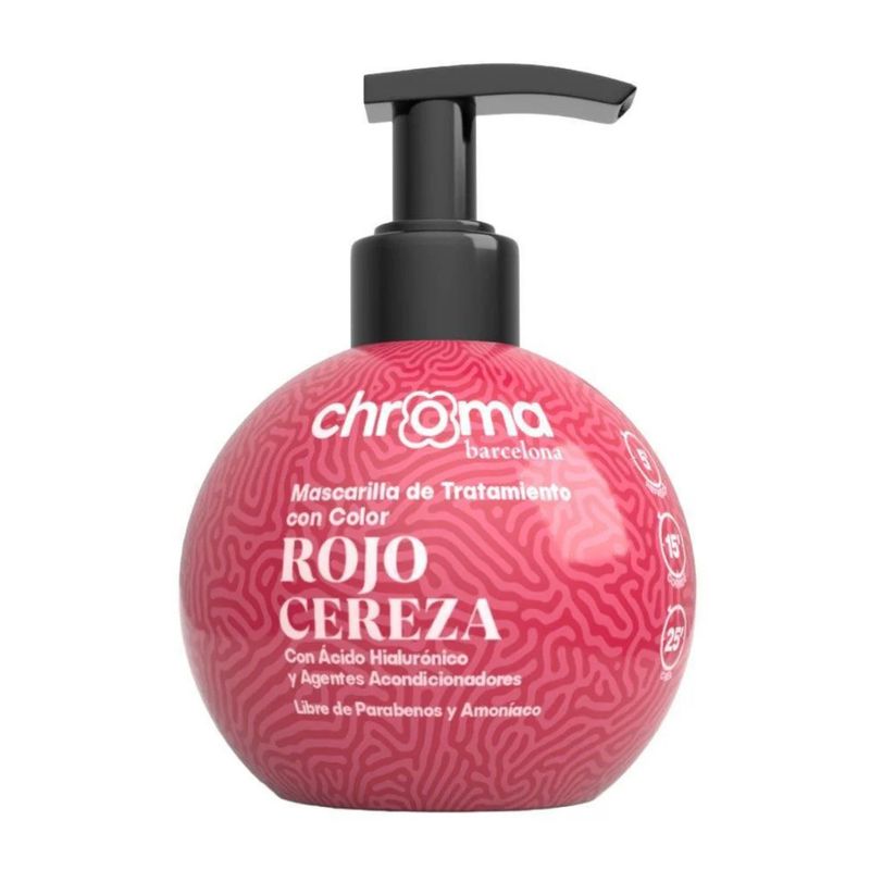 GENERICO - Chroma Barcelona Rojo Cereza Mascarilla Con Color 250ml