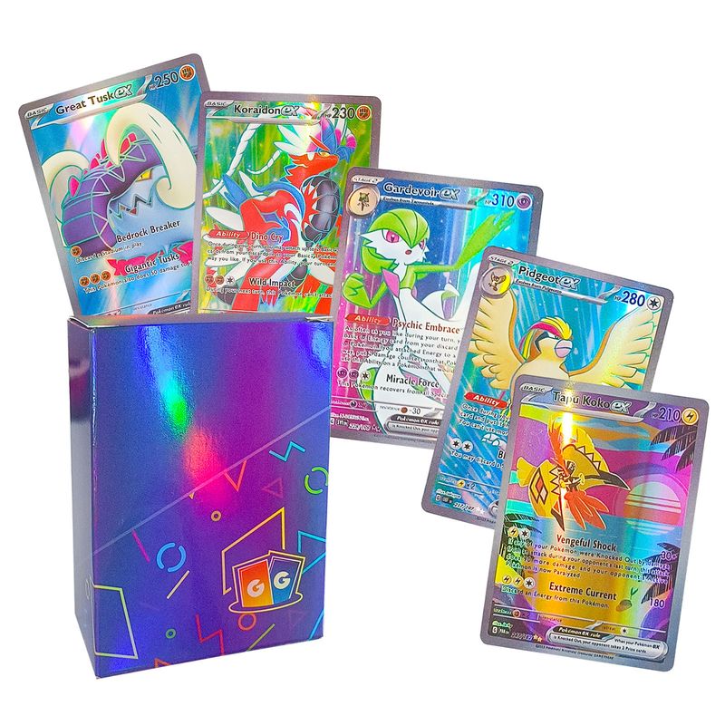 BLWOENS - Juego de Cartas de Pokémon Rainbow series 100piezas