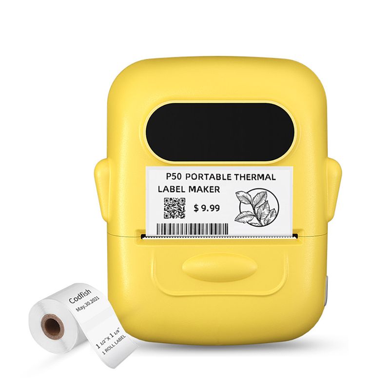 BLWOENS - Máquina de etiqueta portátil - Amarillo
