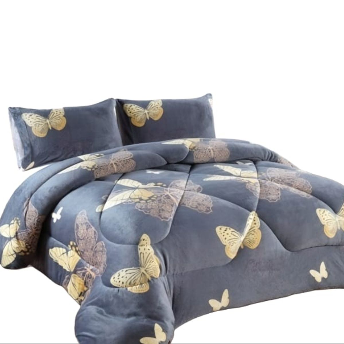 GENERICO - Cubrecama de Invierno Plush con Chiporro 2 p, RS1036