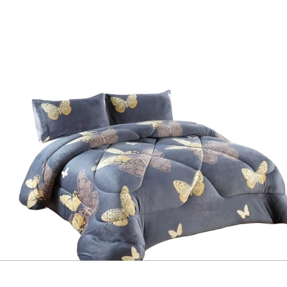 GENERICO - Cubrecama de Invierno Plush con Chiporro 2 p, RS1036