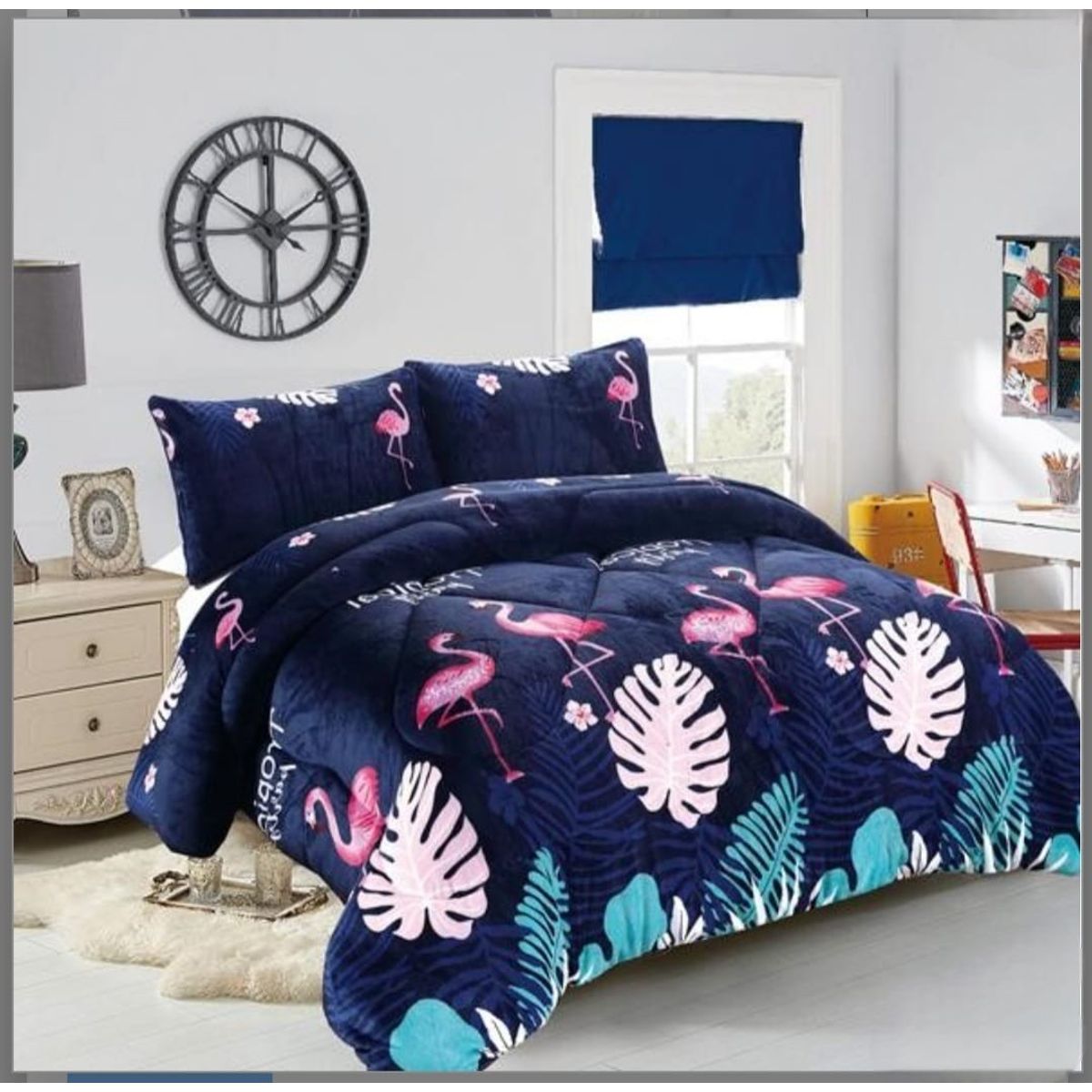 GENERICO - Cubrecama de Invierno Plush con Chiporro 2 p, RS1016