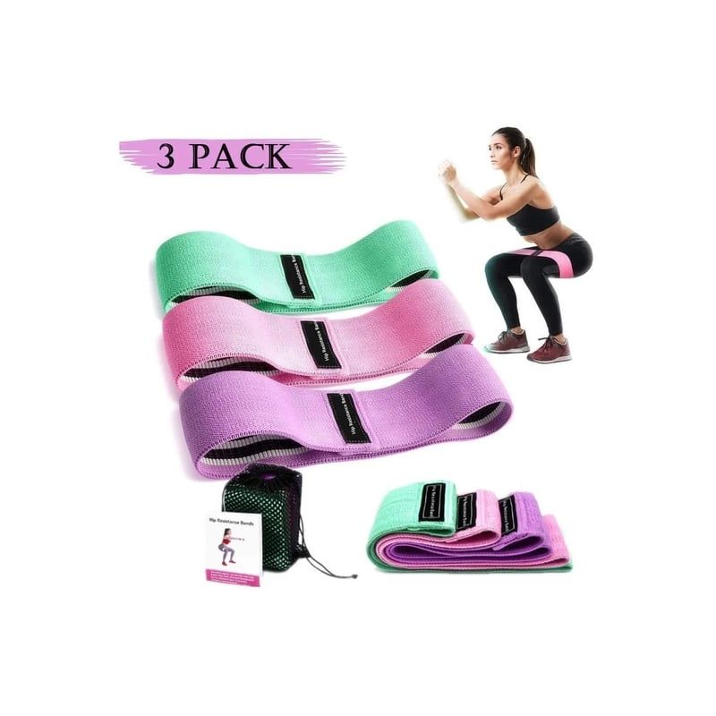 MOVI - Pack Bandas Elásticas de Resistencia 3 Unidades 76x8 cm