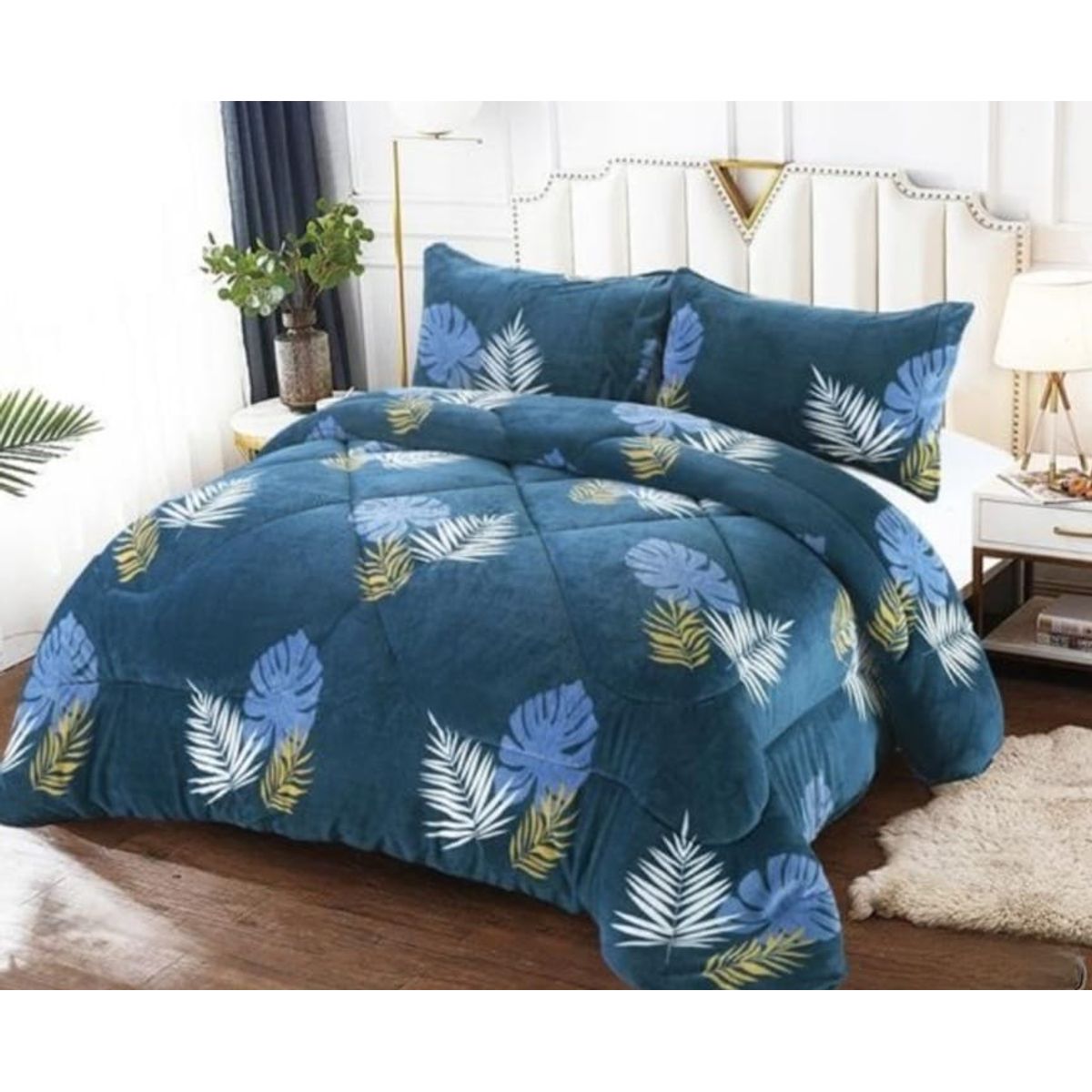 GENERICO - Cubrecama de Invierno Plush con Chiporro 2 p, RS1030