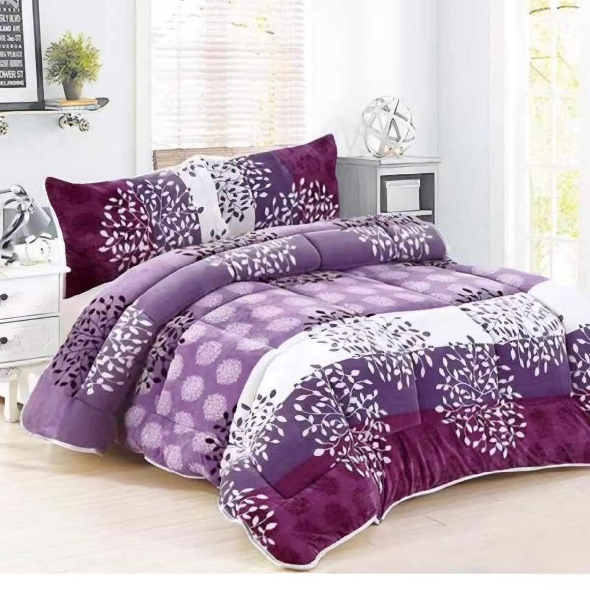 GENERICO - Cubrecama de Invierno Plush con Chiporro 2 p, RS1009