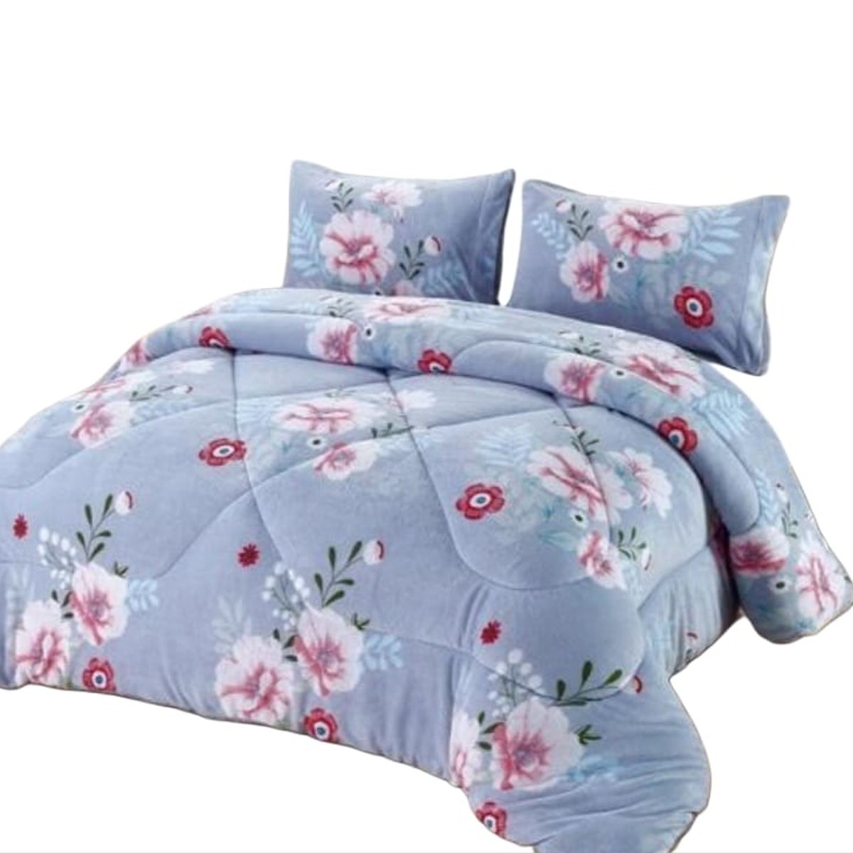 GENERICO - Cubrecama de Invierno Plush con Chiporro 2 p, RS1028