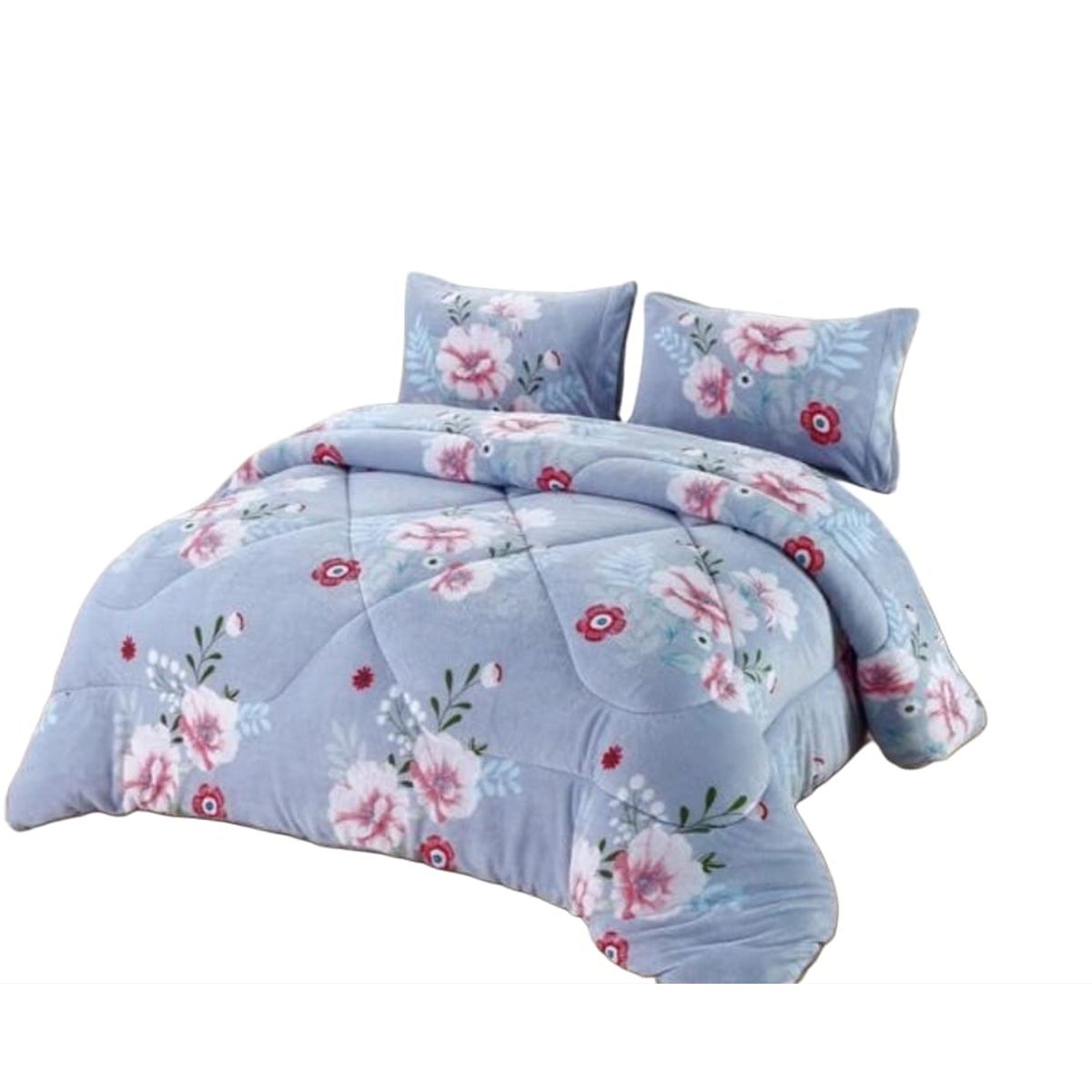 GENERICO - Cubrecama de Invierno Plush con Chiporro 2 p, RS1028