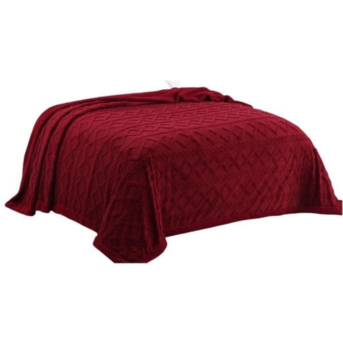 GENERICO - FRAZADA DISEÑO TRENZADO  KING 230 X 250 cm k05