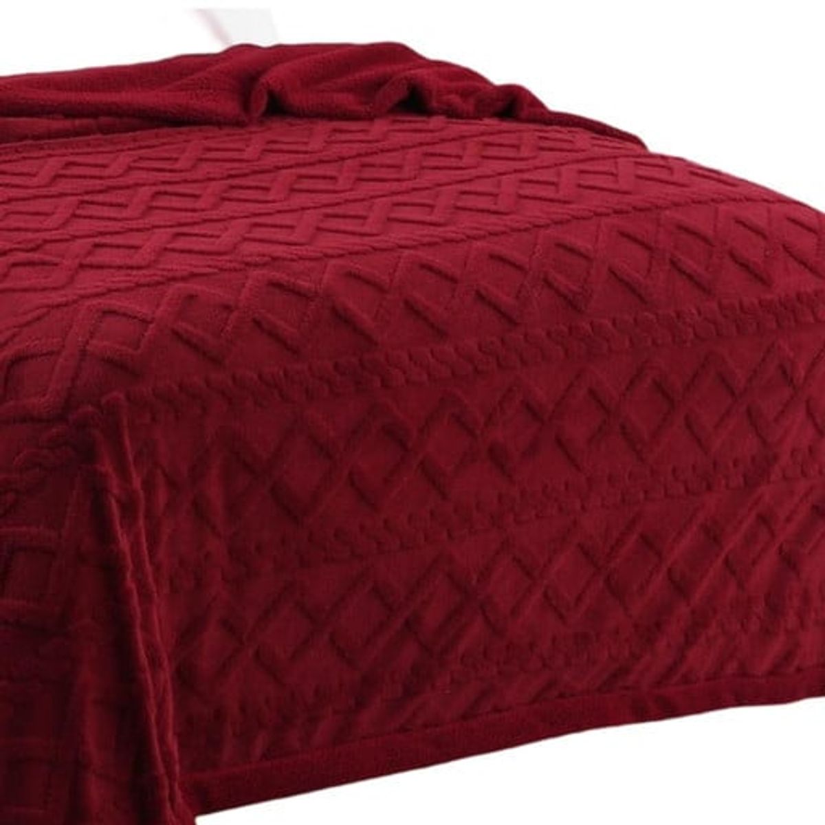 GENERICO - FRAZADA DISEÑO TRENZADO  KING 230 X 250 cm k05