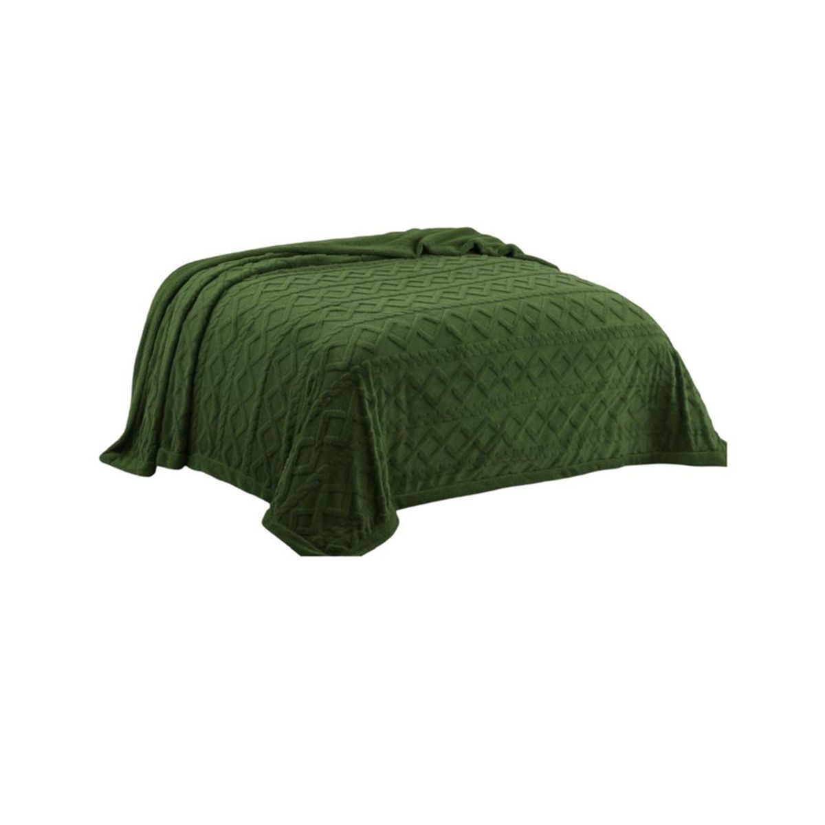 GENERICO - FRAZADA DISEÑO TRENZADO  PLAZA Y MEDIA  200X230 P02